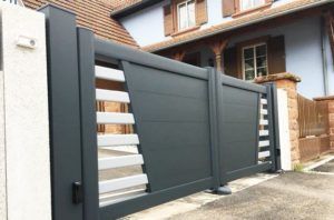 portail alu deux battants grafic art et portails