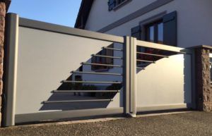 portail alu esthete deux battants