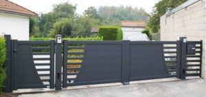 portail aluminium fluidity, création art et portails